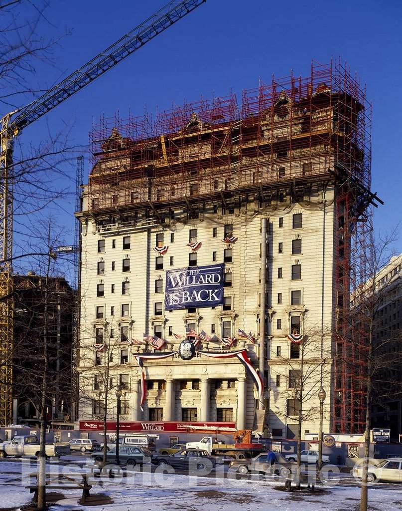 Photo - The Historic Willard Hotel in Washington, D.C, During The 1980s Restoration- Fine Art Photo Reporduction