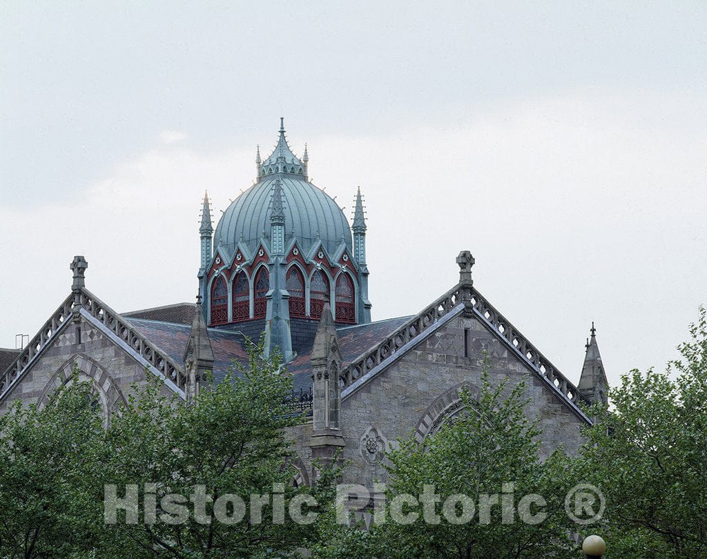 Boston, MA Photo - Historic Church Detail in Boston, Massachusetts