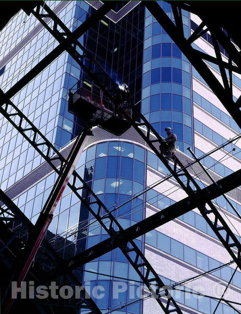 Philadelphia, PA Photo - Construction of The Reading Terminal and Market, Philadelphia, PA, in The 1980s