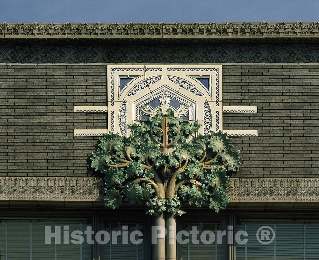 Clinton, IA Photo - Building Detail on John D. Van Allen's House of Fashion in Clinton, Iowa