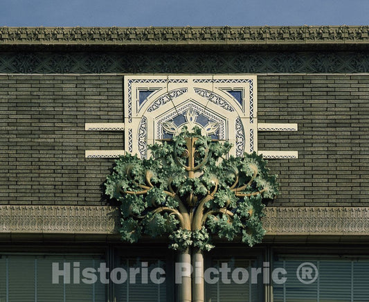 Clinton, IA Photo - Building Detail on John D. Van Allen's House of Fashion in Clinton, Iowa