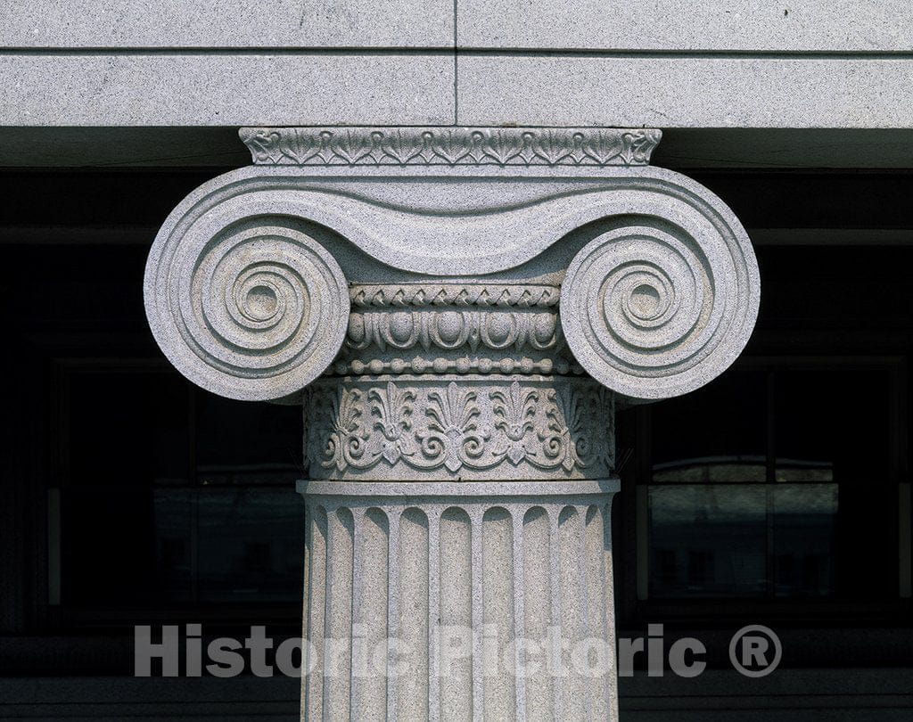 Washington, D.C. Photo - Ionic Capital at The Treasury Building in Washington, D.C.