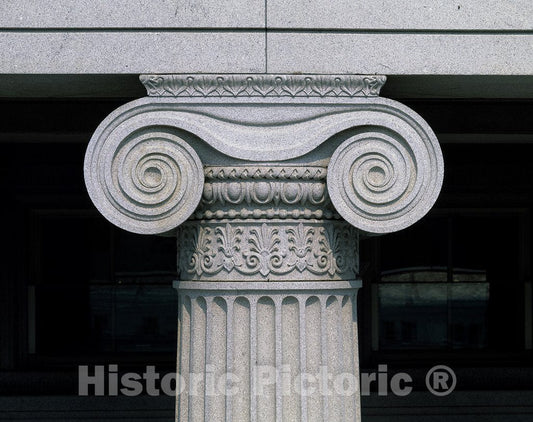 Washington, D.C. Photo - Ionic Capital at The Treasury Building in Washington, D.C.