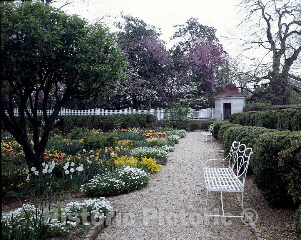 Mount Vernon, VA Photo - Gardens at George Washington's Estate, Mount Vernon, Virginia
