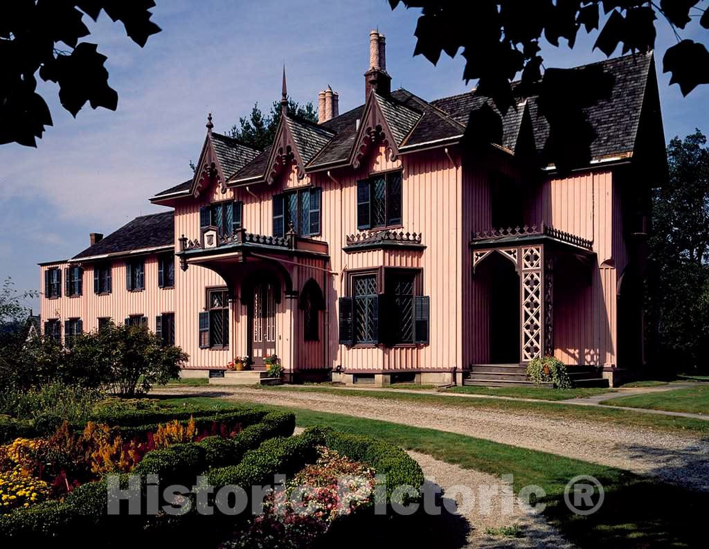 Photo - Roseland Cottage was built in 1846 in the Gothic Revival style as the summer home of Henry Chandler Bowen and family- Fine Art Photo Reporduction