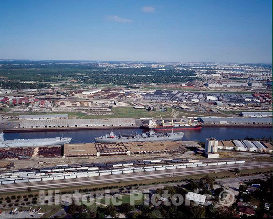 Photo - The Houston Ship Channel, Located in Houston, Texas- Fine Art Photo Reporduction