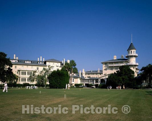 Photo - Lavish Clubhouse of The Jekyll Island Club Near Brunswick, Georgia- Fine Art Photo Reporduction