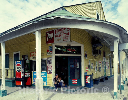 Photo - Frady's Corner Food Store in Back-of-Town New Orleans, Louisiana- Fine Art Photo Reporduction