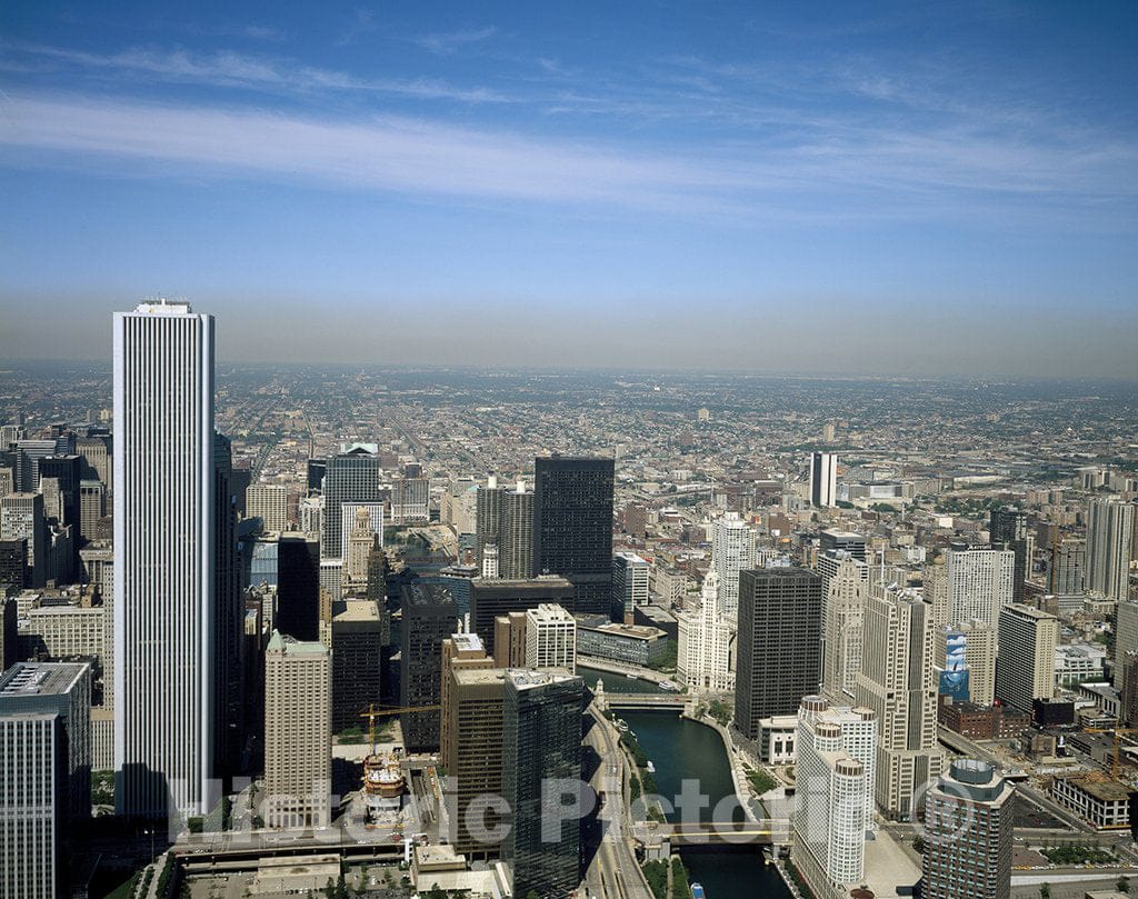 Chicago, IL Photo - Aerial View of Chicago, Illinois