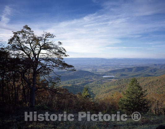 Virginia Photo - Stony Man Overlook on Skyline Drive, which is Also a Crossing Point of The Appalachian Trail, in Northern Virginia