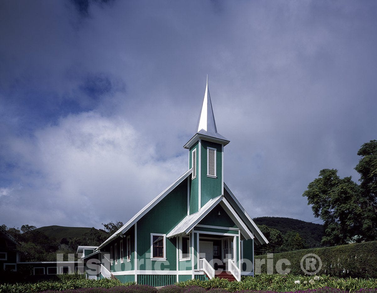 Oahu, HI Photo - Little Church on Oahu Island in Hawaii