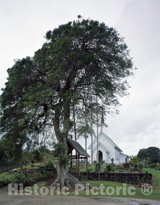 Oahu, HI Photo - Remote Church on Hawaii's Island of Oahu