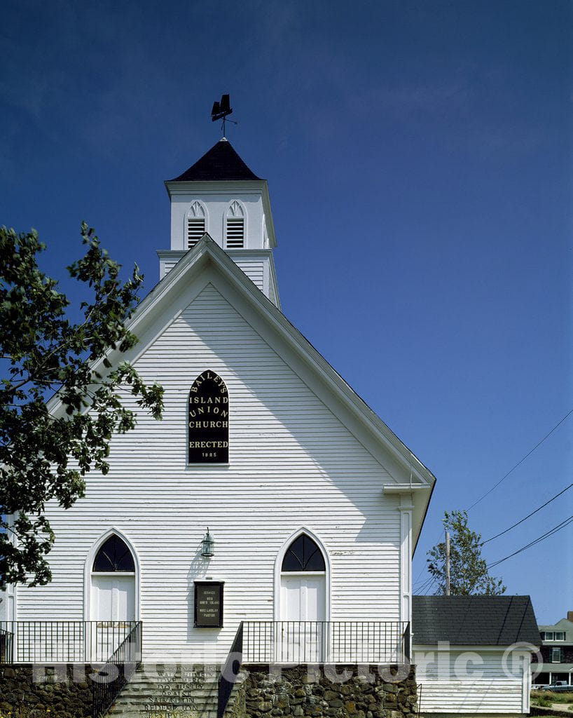 Harpswell, ME Photo - Bailey's Island Church, on Bailey's Island, Part of Harpswell, Maine