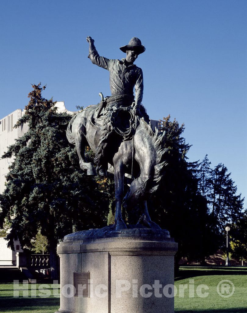 Denver, CO Photo - Alexander Phimister Proctor's 'Broncho Buster' Statue in Civic Center Park, Denver, Colorado