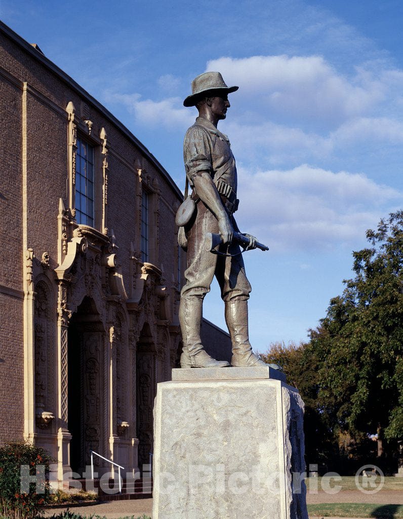 Wichita Falls, TX Photo - Statue to Spanish-American War veterans outside Municipal Auditorium Wichita Falls, Texas