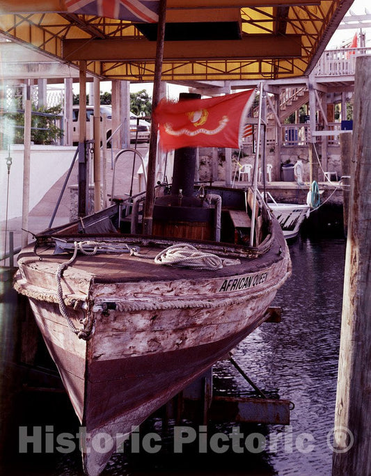 Key Largo, FL Photo - The African Queen, The African Steamer Featured in The Movie of The Same Name, on Display in Key Largo, Florida