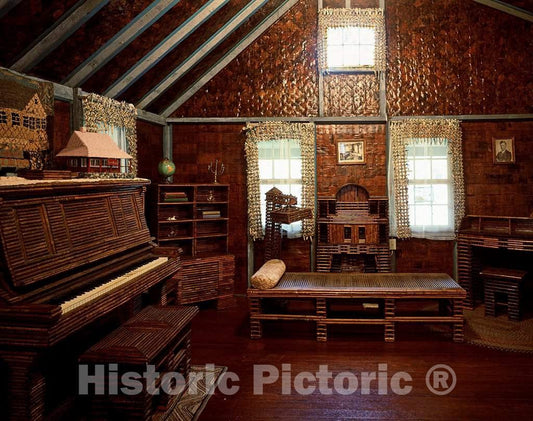 Photo - House Constructed Out of Newspapers and Magazines in Pigeon Cove, Massachusetts- Fine Art Photo Reporduction