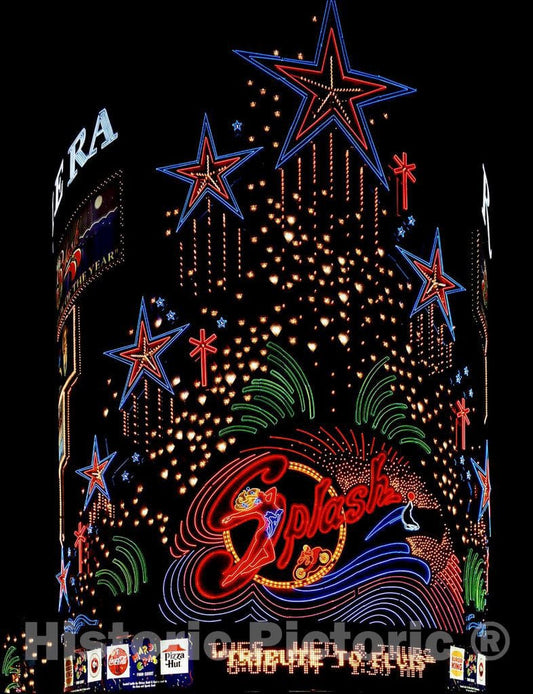 Photo - The Riviera Hotel Sign. The Riviera was The First high-Rise Resort in Las Vegas, Nevada- Fine Art Photo Reporduction