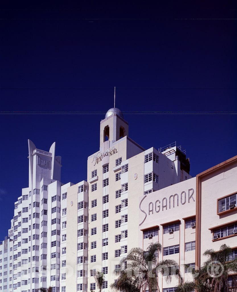 Miami Beach, FL Photo - The Sagamore Art Deco Hotel on Ft. Collins Avenue in Miami Beach, Florida