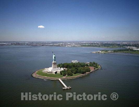 Jersey City, NJ Photo - Aerial View of The Statue of Liberty, New York, New York