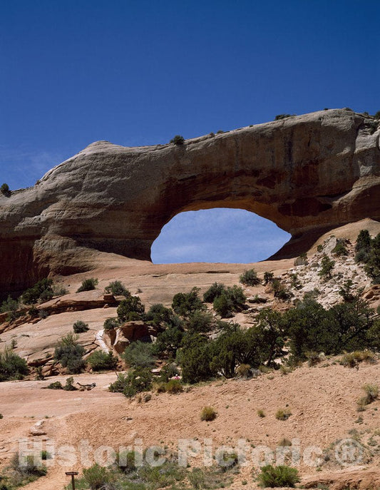 Arches National Park, UT Photo - Massive Bridge-Like Arch at Arches National Park, Utah