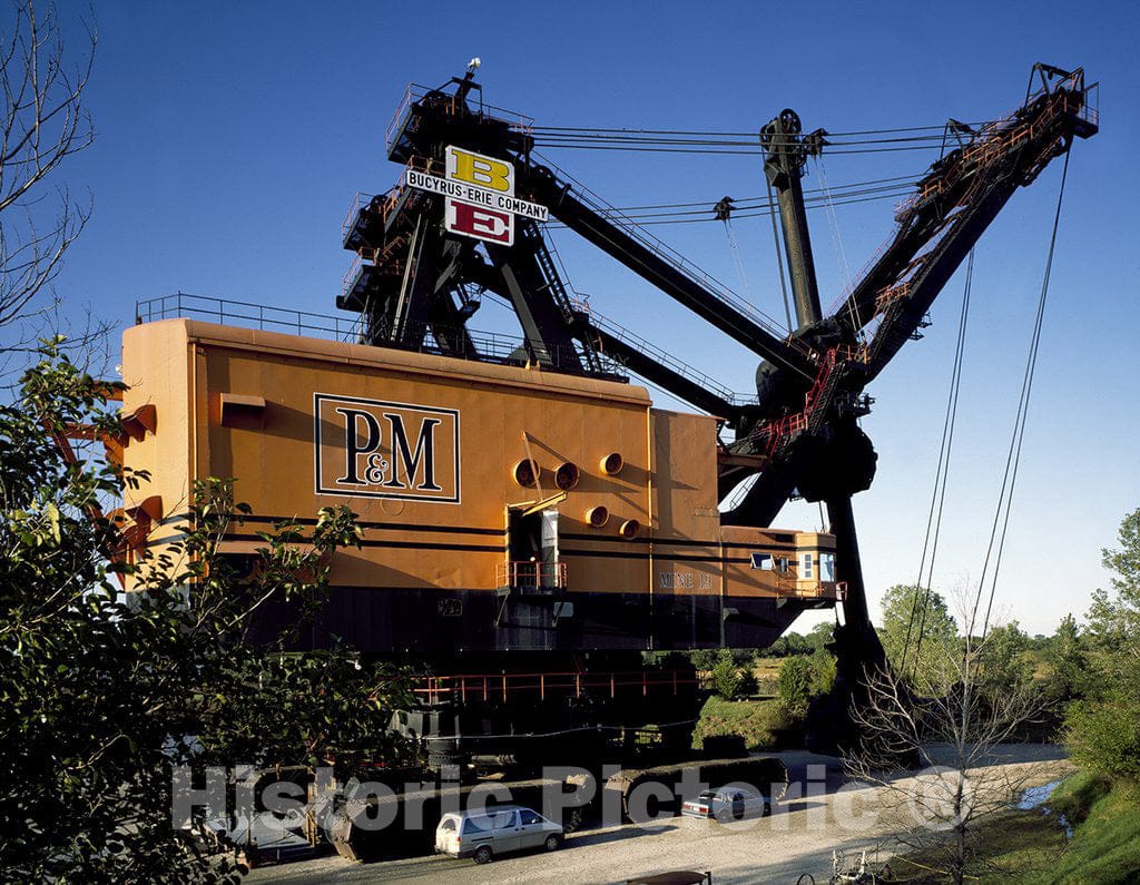West Mineral, KS Photo - Side View of 'Big Brutus' Strip-Mining Shovel in Southeastern Kansas