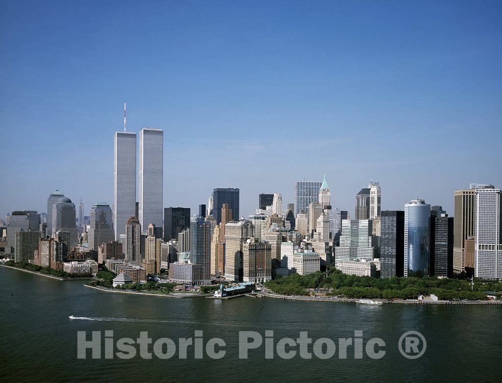 New York, NY Photo - Aerial View of The World Trade Center Taken a Month Before September 11, 2001