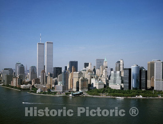 New York, NY Photo - Aerial View of The World Trade Center Taken a Month Before September 11, 2001