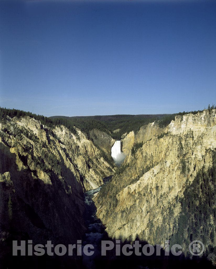Yellowstone National Park, Wyoming Photo - Water Falls at Yellowstone National Park, Wyoming