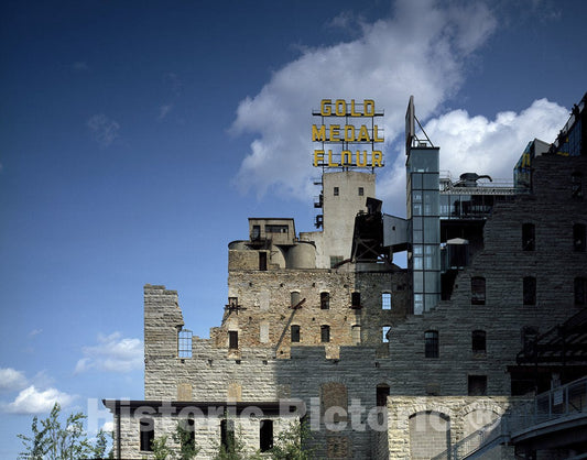Minneapolis, MN Photo - Gold Metal Flour Historic Mill renovated into condiminiums-