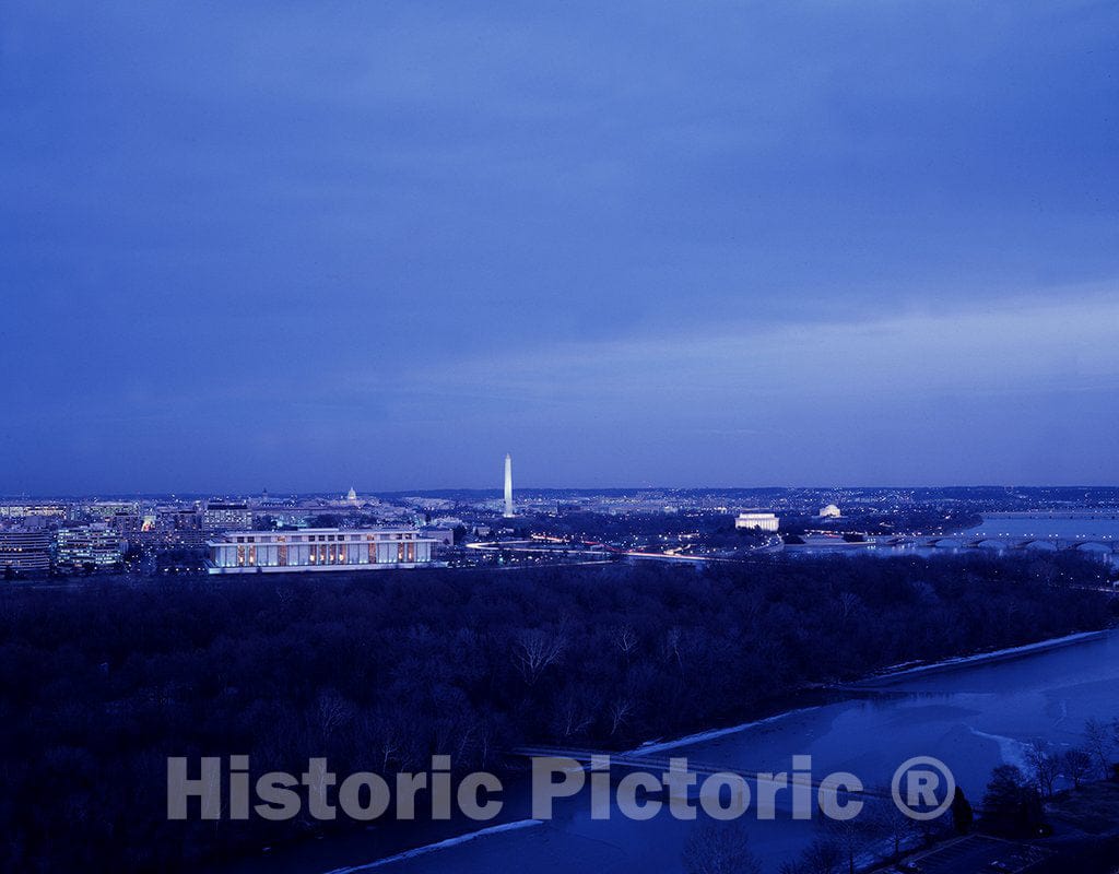 Photo - Dusk View of Washington, D.C.- Fine Art Photo Reporduction