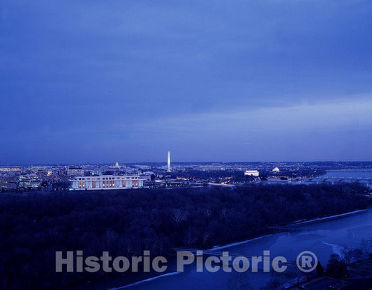 Photo - Dusk View of Washington, D.C.- Fine Art Photo Reporduction