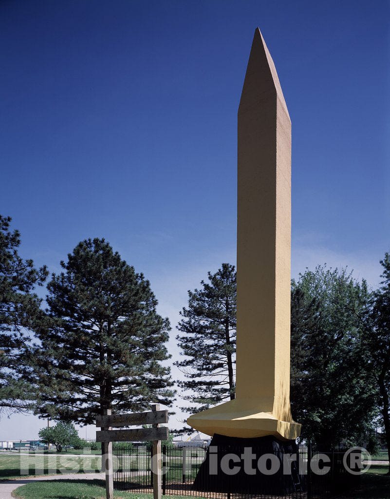 Council Bluffs, IA Photo - Concrete Spike Located at South 21st Street and 9th Avenue, Council Bluffs, Iowa