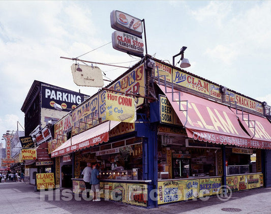 Photo - Food vendors, Coney Island, New York- Fine Art Photo Reporduction