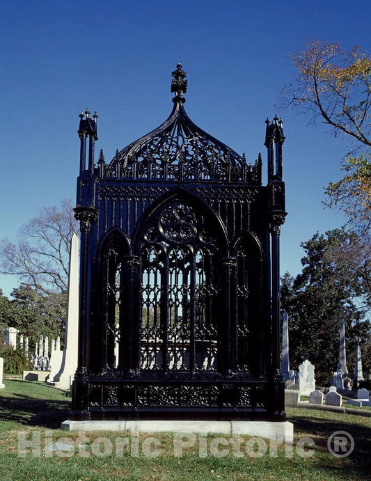 Photo - James Monroe's cast-Iron Memorial in The Hollywood Cemetery in Richmond, Virginia- Fine Art Photo Reporduction