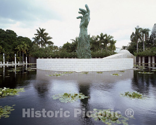 Miami Beach, FL Photo - Kenneth Triester Created The Sculpture of Love and Anguish at The Holocaust Memorial in Miami Beach, Florida