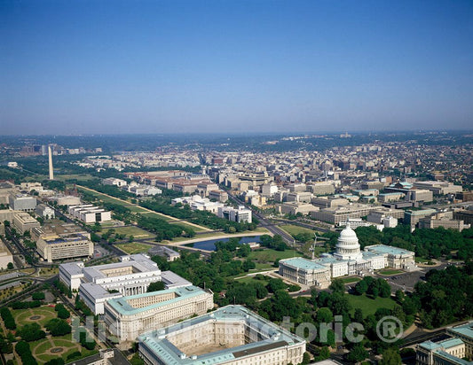Photo- Aerial View of Washington, D.C. 1 Fine Art Photo Reproduction