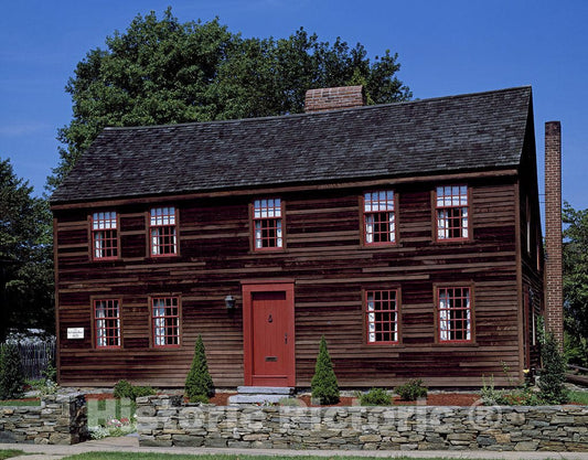 Old Saybrook, CT Photo - Yale University was Founded in 1701 at The Salt Box-Style Buckingham House in Old Saybrook, Connecticut