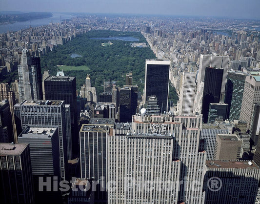 New York, NY Photo - Aerial of Central Park, New York, New York