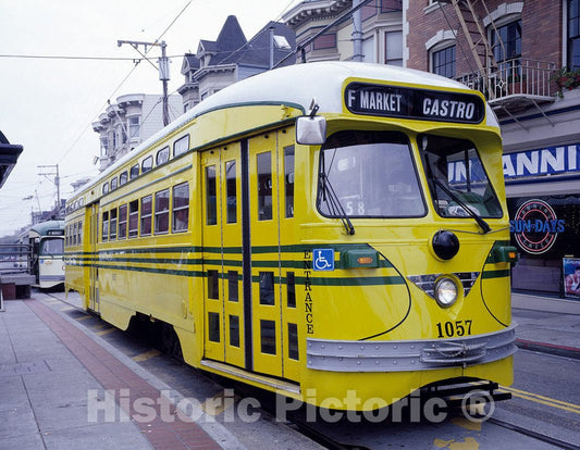 San Francisco, CA Photo - Cable car in The Castro District, San Francisco, California