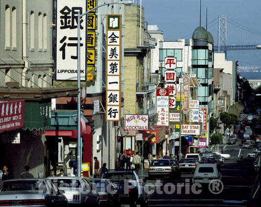 San Francisco, CA Photo - Detailed View of Chinatown in San Francisco, California