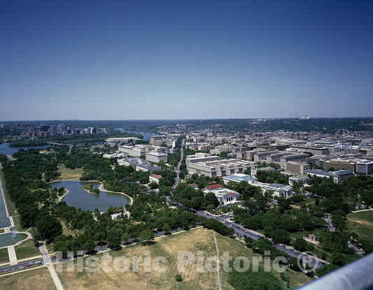 Washington, D.C. Photo - Aerial View of The Area west of The National Mall, Washington, D.C.