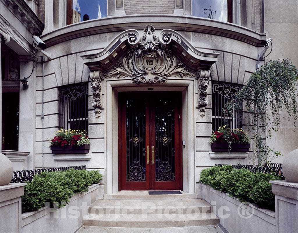 New York, NY Photo - Doorway on Manhattan's Upper East Side, New York, New York