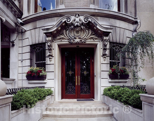 New York, NY Photo - Doorway on Manhattan's Upper East Side, New York, New York