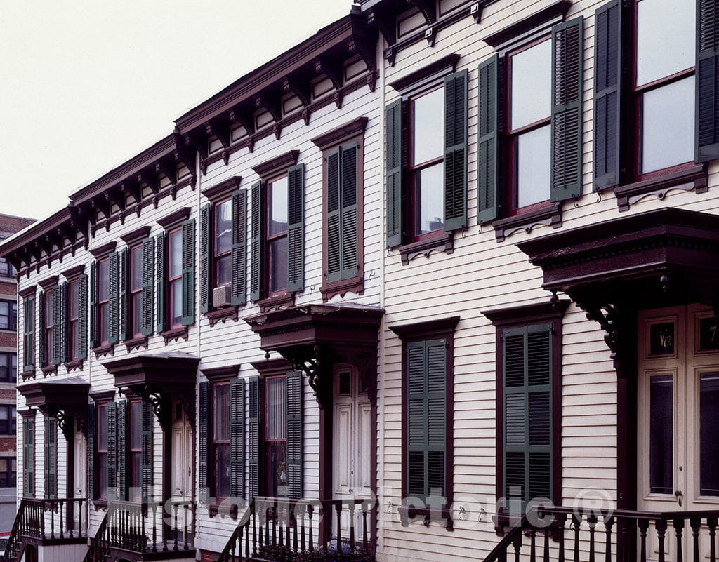 Photo - Sylvan Terrace's 1882 row houses in Upper Manhattan, New York, New York- Fine Art Photo Reporduction