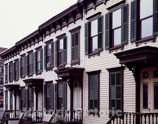 Photo - Sylvan Terrace's 1882 row houses in Upper Manhattan, New York, New York- Fine Art Photo Reporduction