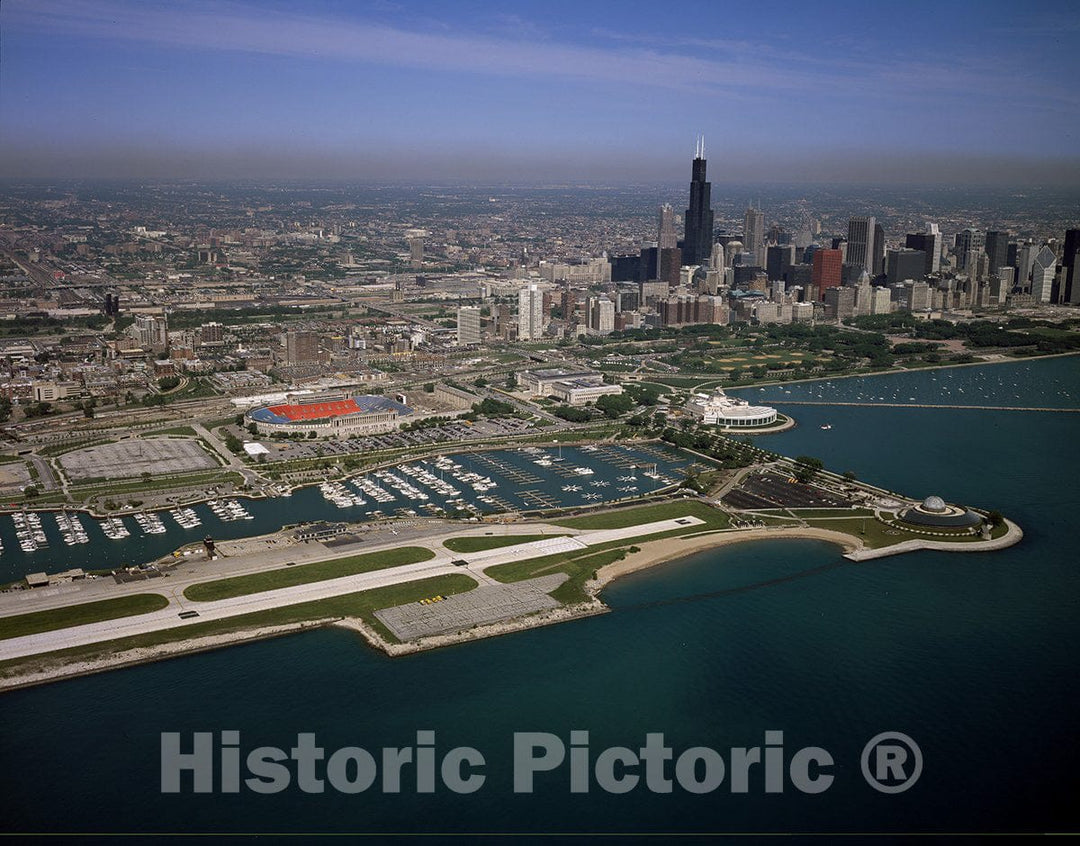 Chicago, IL Photo - Aerial View of Chicago, Illinois
