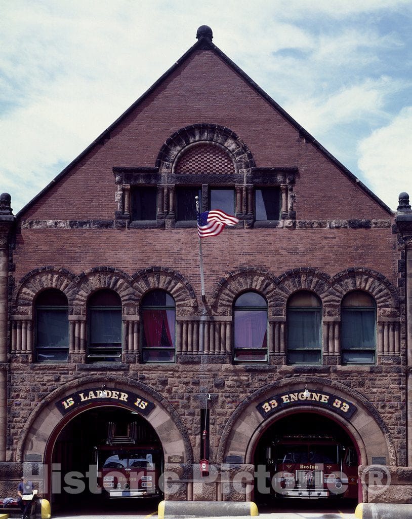 Boston, MA Photo - Historic fire Station, Boston, Massachusetts