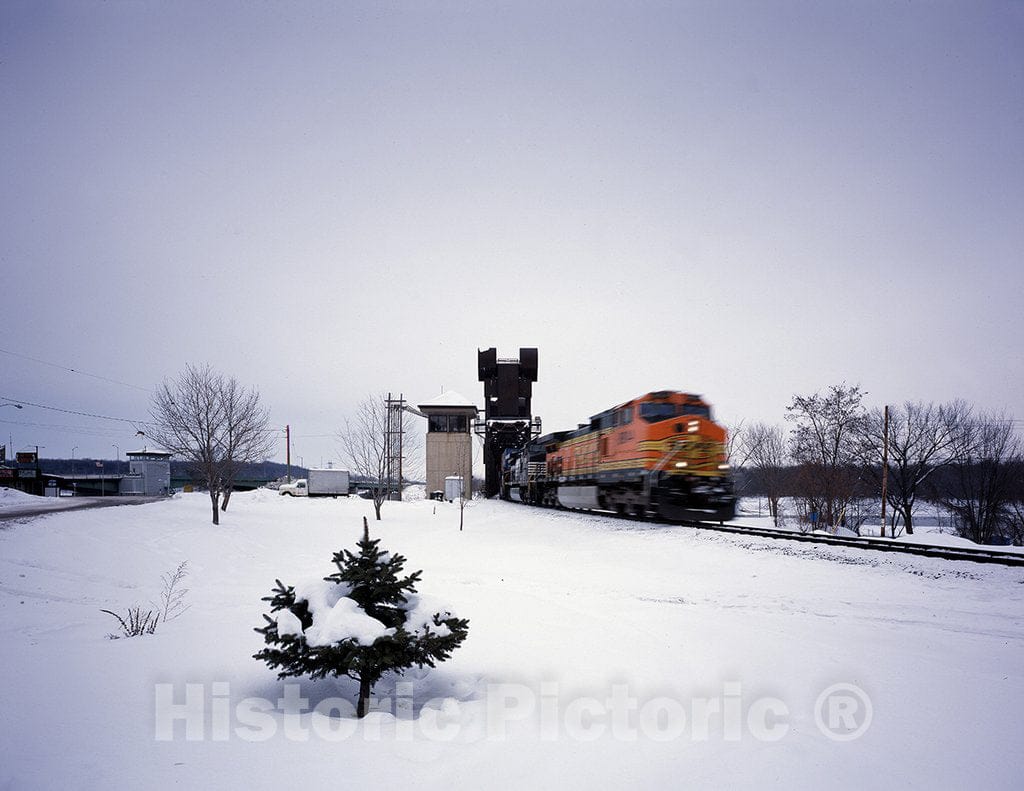 Prescott, WI Photo - Passing Train in Prescott, Wisconsin