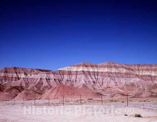Utah Photo - Striated Rock outcropping in The Utah Desert